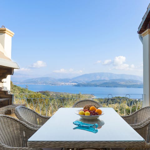Fire up the barbecue and enjoy an alfresco dinner on the terrace