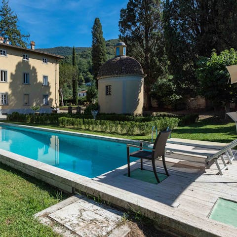 Grab a lounger by the pool and soak up the sunshine
