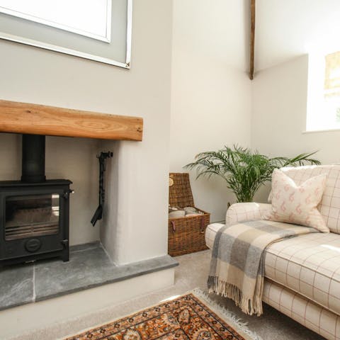 Spend blissful evenings curled up by the fire