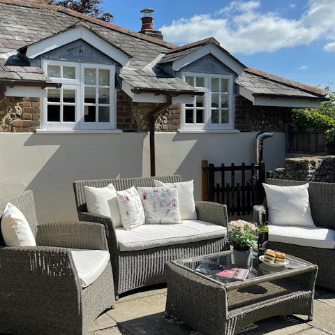 Savour your favourite afternoon drinks on the patio