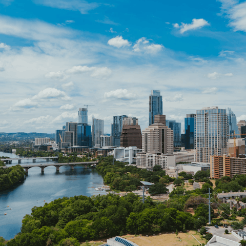 Drive ten minutes east into Downtown Austin
