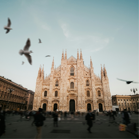 See Milan's famous Duomo, twenty minutes away on foot