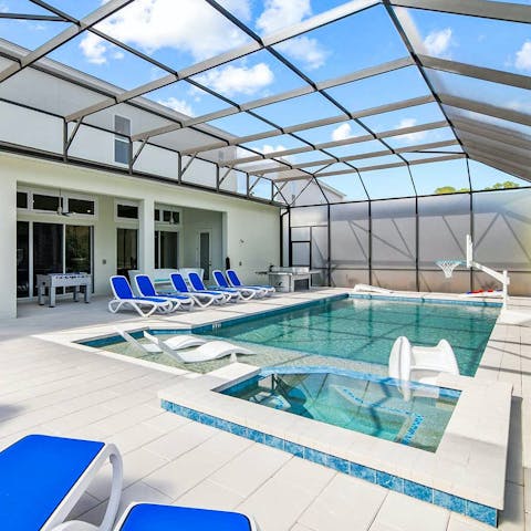 Relax and unwind with leisurely swims in the private pool