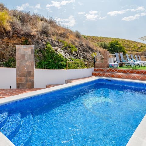 Make a splash in the sparkling swimming pool on hot days