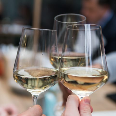 Head down to the chateau's crypt for a wine tasting session