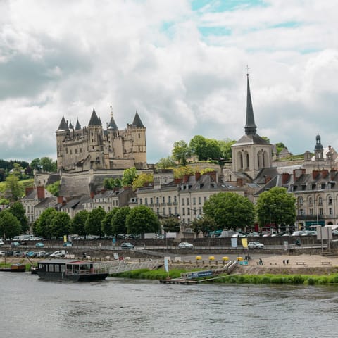 Explore the enchanting town of Saumur, around twenty kilometres away