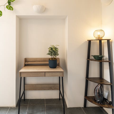 Catch up on emails at the dedicated workspace