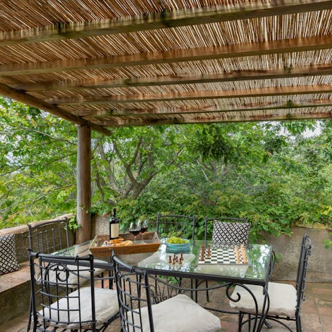 Gather on the terrace for drinks and downtime