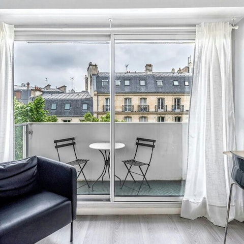 Savour coffee on the balcony each morning