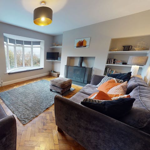 Curl up in the living area for cosy evening's in