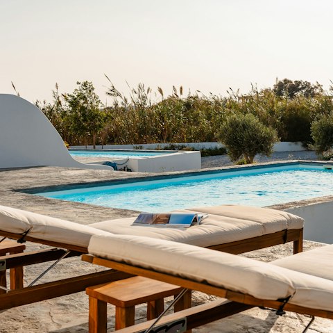 Cool off with a dip in the private pool