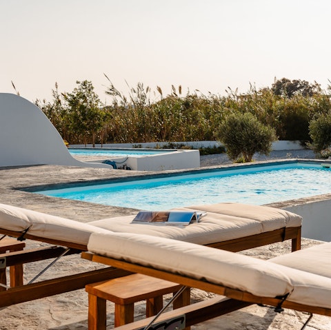 Cool off with a dip in the private pool