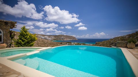 Make a splash in the glittering swimming pool