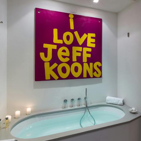 Treat yourself to a soak in the master bath