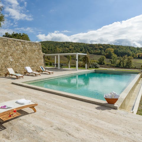 Cool off in the immaculate infinity pool