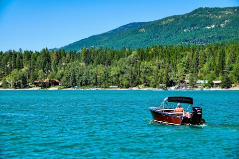 Explore stunning Whitefish Lake, a short drive from your mountain base