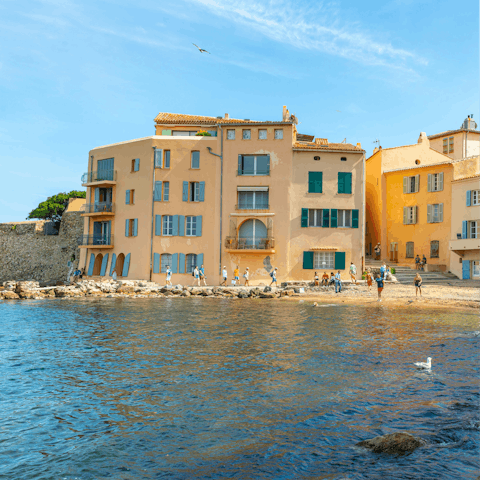 Reach the town's scenic coast in five minutes on foot