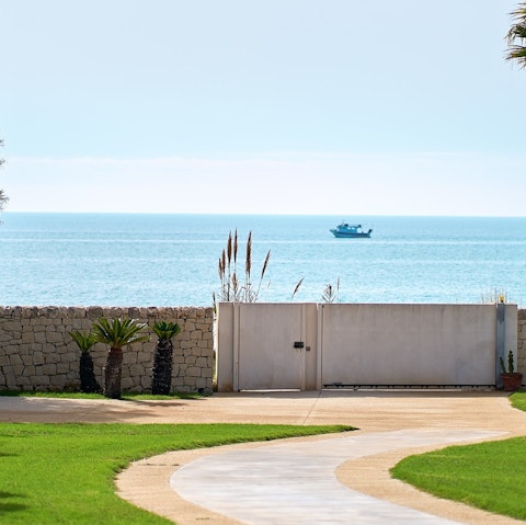 Walk straight from the home to the sea for morning swims and sunset dips
