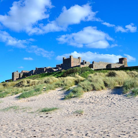 Visit Bamburgh Castle – it's a five-minute drive to the iconic medieval sight