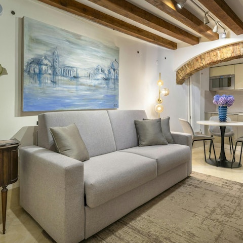 Curl up on the couch after a busy day exploring the sights