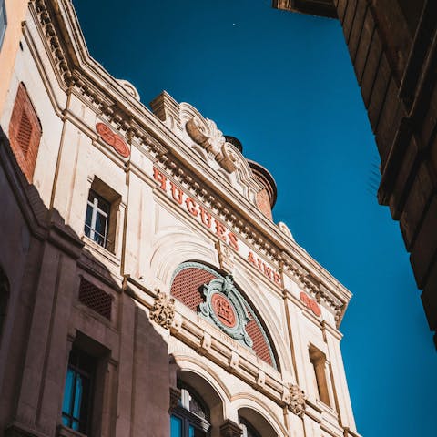 Stay a ten-minute drive from the perfume capital of Grasse