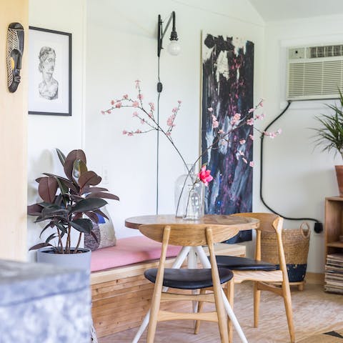 Admire the home's impeccable styling