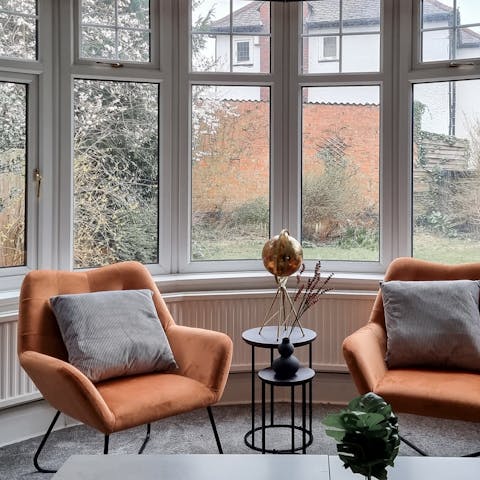 Cosy up in the window nook, with a good book and a cup of tea