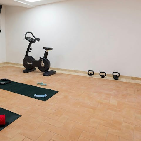 Keep fit in the home gym while away in Italy