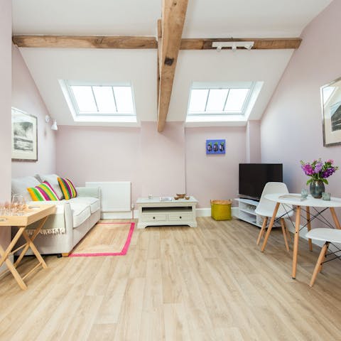 Stay in a converted hayloft in the heart of the countryside