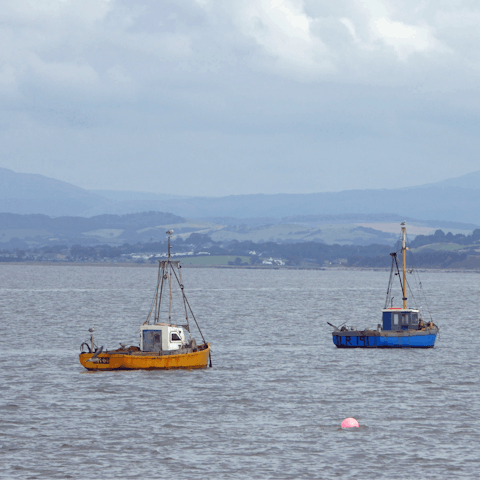 Enjoy views of Morecambe Bay from nearby Grange over Sands
