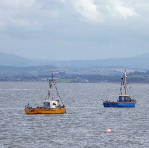Enjoy views of Morecambe Bay from nearby Grange over Sands