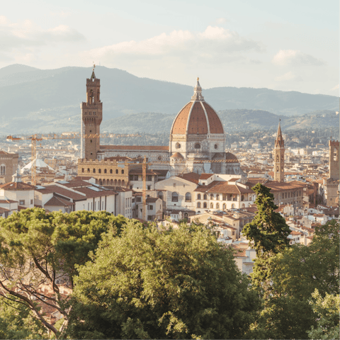 Explore the cultural city of Florence, including the nearby Uffizi Gallery