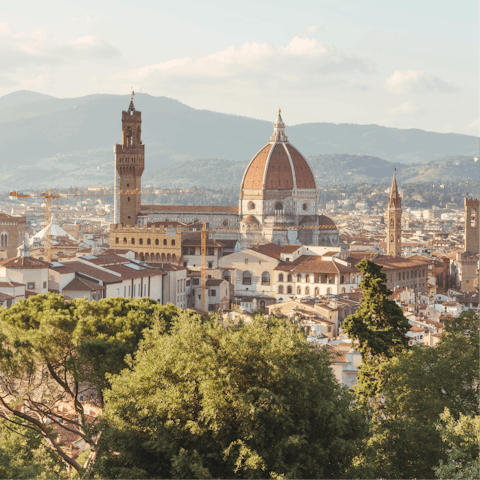 Explore the cultural city of Florence, including the nearby Uffizi Gallery