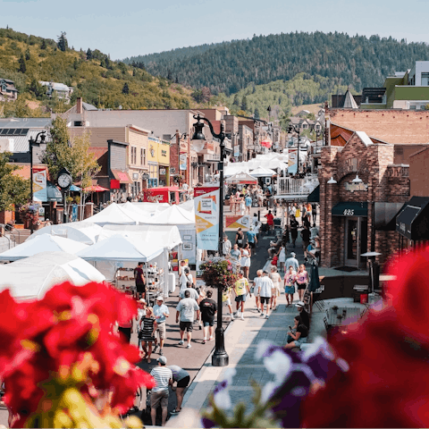 Reach Park City’s historic Main Street in under 10 minutes