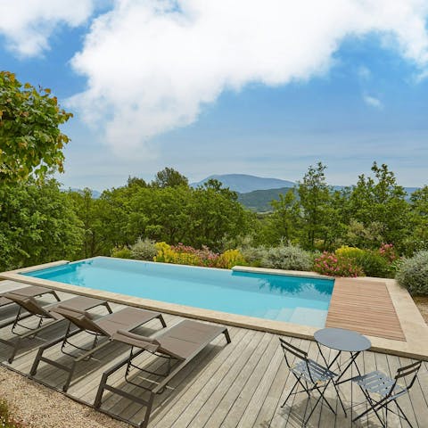 Swim, sunbathe, or simply admire the view