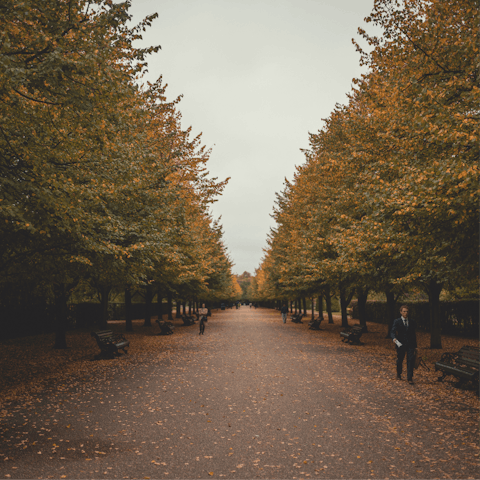 Find a sprawling Regent's Park at the other end of a six minute walk