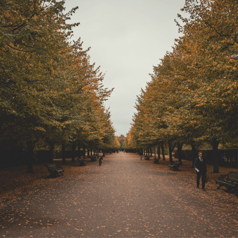 Find a sprawling Regent's Park at the other end of a six minute walk