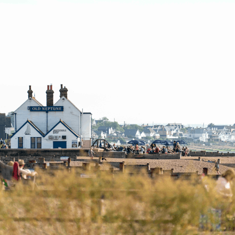 Stay in the heart of Whitstable, just a five-minute walk away from the beach