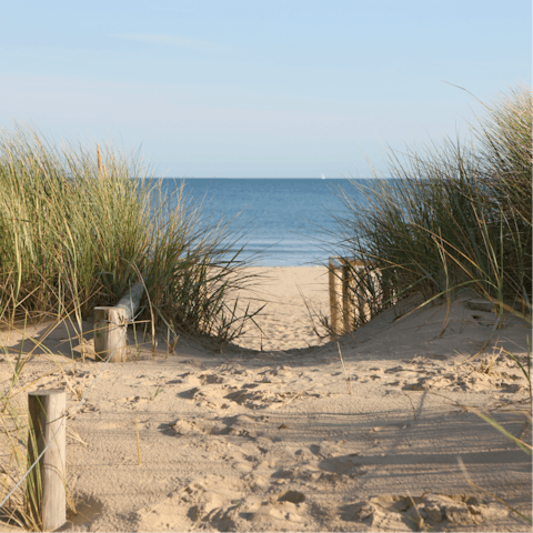 A twenty-minute drive to the beach at Saunton Sands
