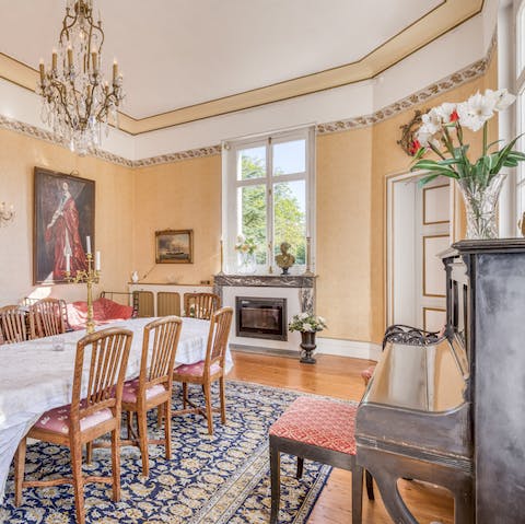 Stay in a piece of history, dating back as far as the 17th century and adorned with antique paintings