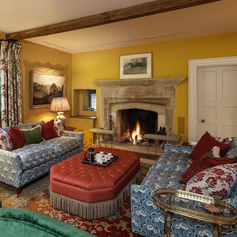 Get your glow on beside the open fires