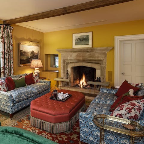 Get your glow on beside the open fires