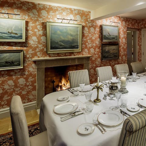 Dial in a private chef and lay the table for a glamourous evening meal