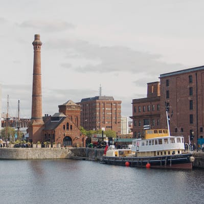 Explore the historic Royal Albert Dock, just a ten-minute stroll away