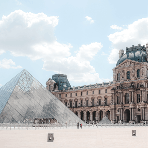 Browse the art at the Louvre Museum – it's within walking distance