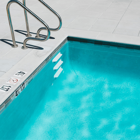 Cool off from the Spanish sun with a dip in the communal pool