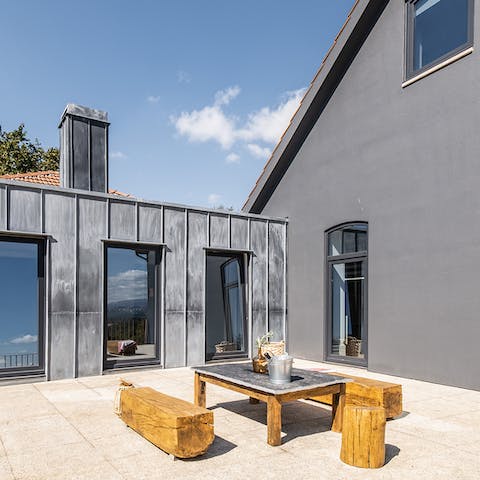 Sip coffee and eat pastries on the home's sun-kissed terrace or venture into the garden instead