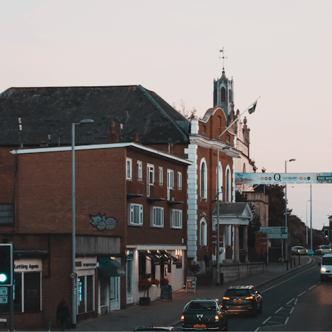Stay in the heart of Exeter, close to the many shops and the train station
