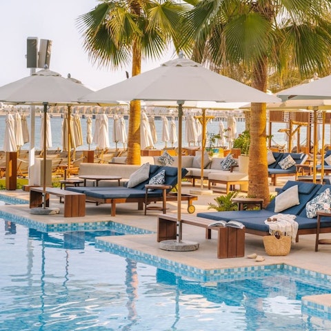 Spend lazy days topping up your tan by the pool