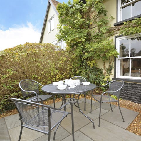 Enjoy some afternoon tea on the patio terrace